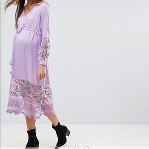 **Brand New with Tags** Purple Embroidered Dress